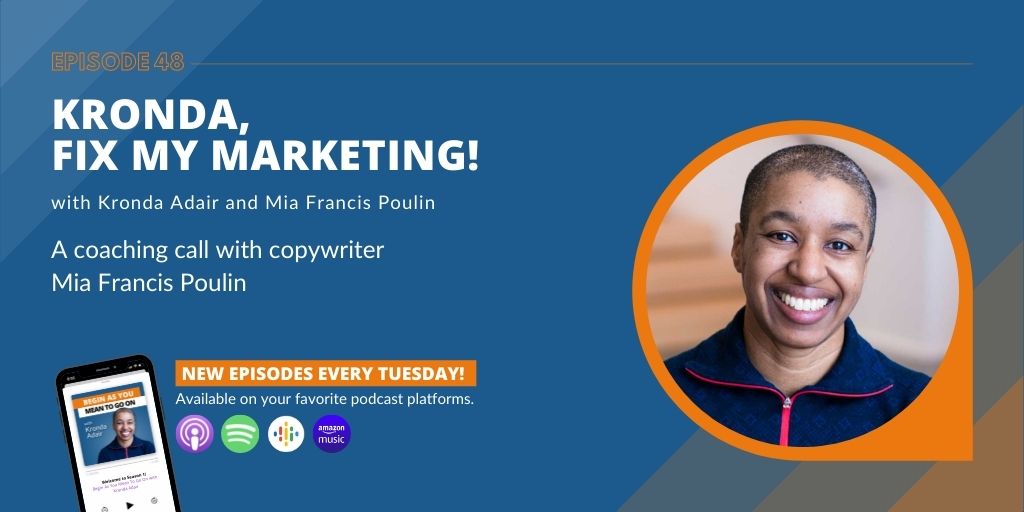 Kronda, fix my marketing!